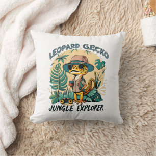 Coussin Leopard Gecko Jungle Explorer : Aventure sauvage
