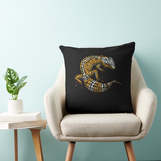 Coussin Leopard Gecko Lizard Reptile (Chaise)