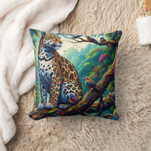 Coussin Léopard Serenity : Gras Tropical Design