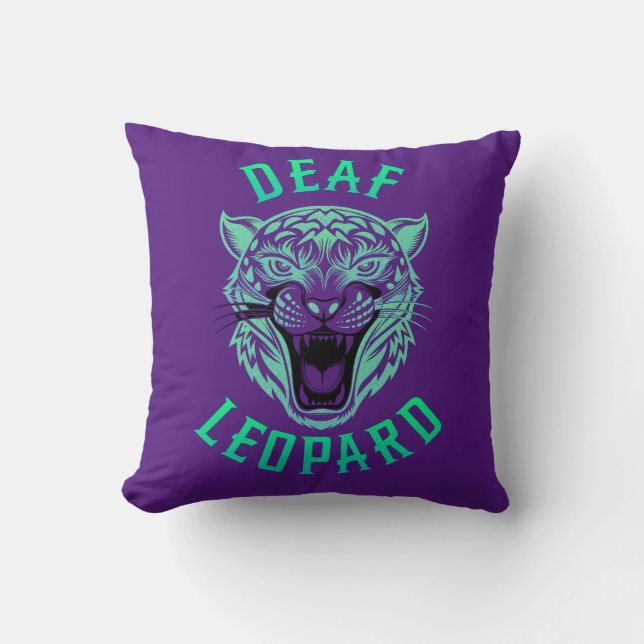 Coussin léopard sourd (Recto)
