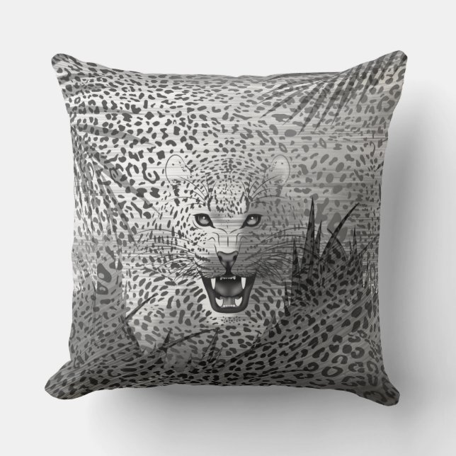 Coussin Léopard Territoire 2 (Recto)