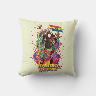 Coussin L'équipe du suicide   Harley Quinn Flowers & Rain