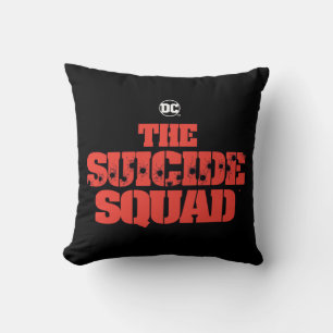Coussin L'équipe du suicide   Logo rouge et noir
