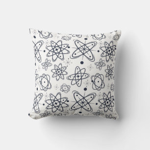 Coussin L'ère atomique : Motifs modernes du milieu du sièc