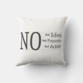 Coussin Les 3 clés du succès : Idée, Préparation, Action (Verso)