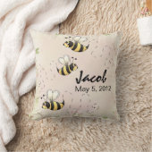 Coussin Les abeilles du pays mignons à personnaliser (Couverture)