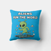 Coussin Les Aliens Dirigent le Monde (Verso)