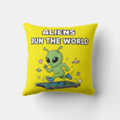 Coussin Les Aliens Dirigent le Monde (Verso)