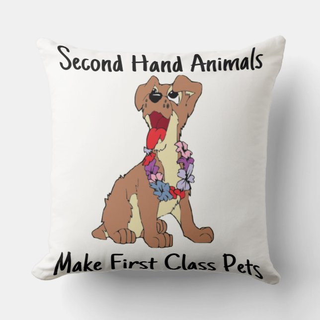 Coussin Les Animaux De Deuxième Main Font De L'Oreiller De (Recto)