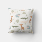 Coussin Les animaux de Safari lancent l'oreiller (Recto)