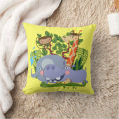 Coussin Les animaux de Safari mignons (Couverture)