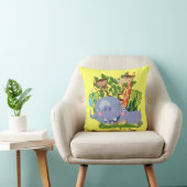 Coussin Les animaux de Safari mignons (Chaise)