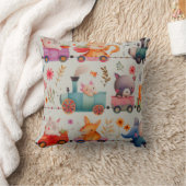 Coussin Les animaux mignons en train, Safari (Couverture)