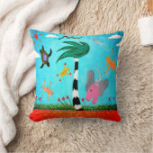 Coussin Les Animaux Sur L'Oreiller Du Vent (Couverture)