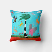 Coussin Les Animaux Sur L'Oreiller Du Vent (Verso)