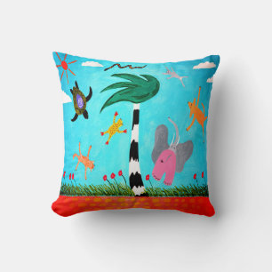 Coussin Les Animaux Sur L'Oreiller Du Vent