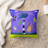Coussin Les Animaux Sur L'Oreiller Du Vent (Couverture)