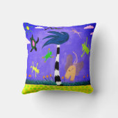Coussin Les Animaux Sur L'Oreiller Du Vent (Verso)