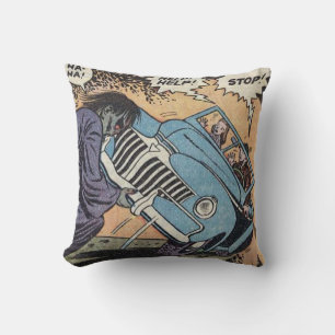 Coussin les années 50 Vintage Horror Comic