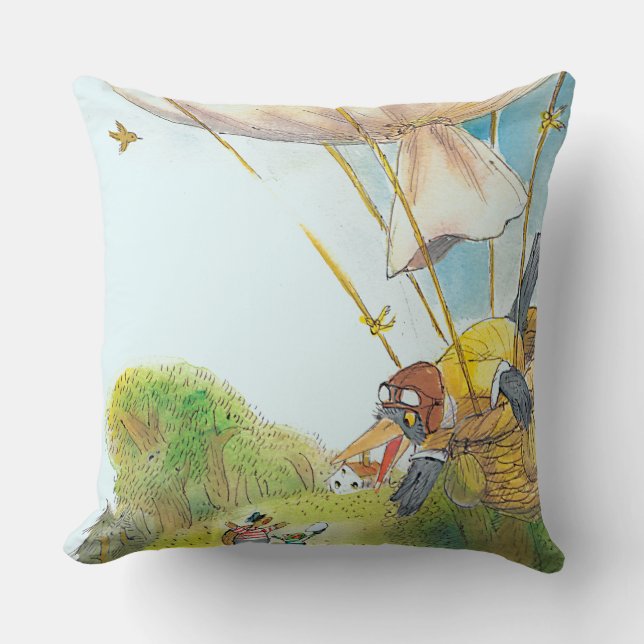 Coussin Les aventures de Ted, d'Ed et de Caroll (Recto)