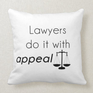 Coussin Les avocats le font avec