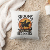 Coussin Les balais sont pour les débutants Sorcière Hallow (Couverture)
