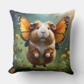 Coussin "Les batteuses : Le Cochon De Guinée prend son env (Recto)