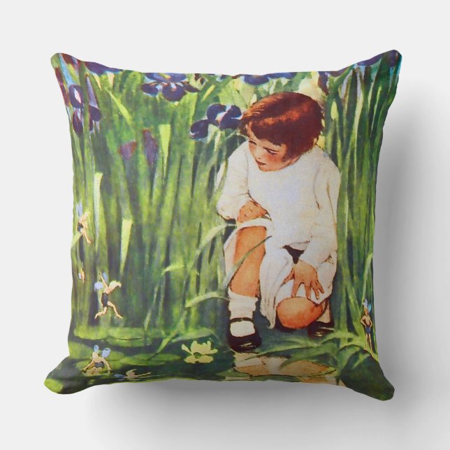 Coussin Les beaux-arts féeriques de Jessie Willcox Smith (Recto)