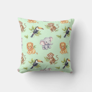 Coussin Les bébés de la jungle par Natasha Us