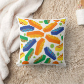Coussin Les blocs constitutifs de l'enfant "lancer" sur le (Couverture)