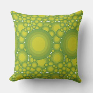 Coussin Les bulles vertes