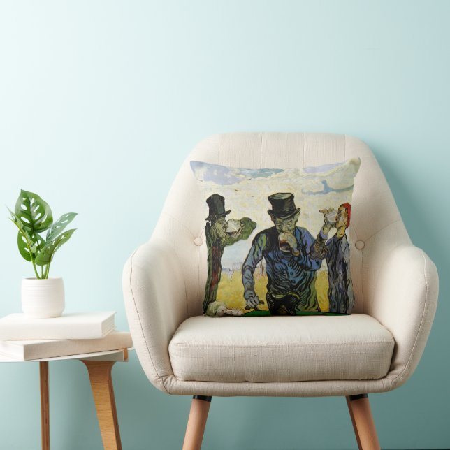 Coussin Les buveurs de Vincent van Gogh (Chaise)