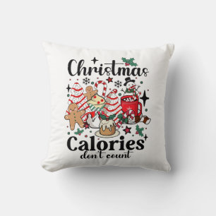 Coussin Les calories de Noël ne comptent pas
