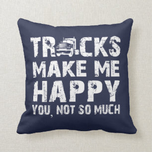 Coussin Les camions me rendent heureux