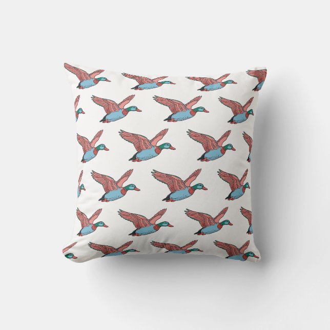 Coussin Les canards peuvent voler !  (Recto)