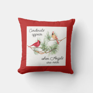 Coussin Les cardinaux apparaissent quand les anges sont pr