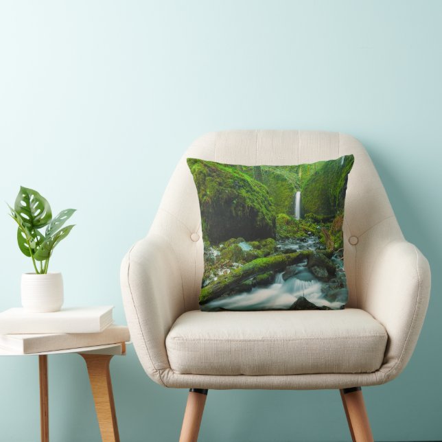 Coussin Les cascades | Grotto Falls, Oregon (Chaise)
