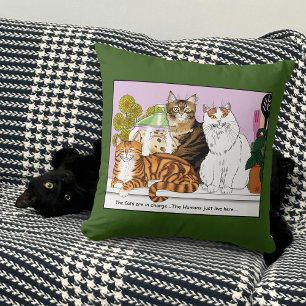 Coussin Les chats sont en charge