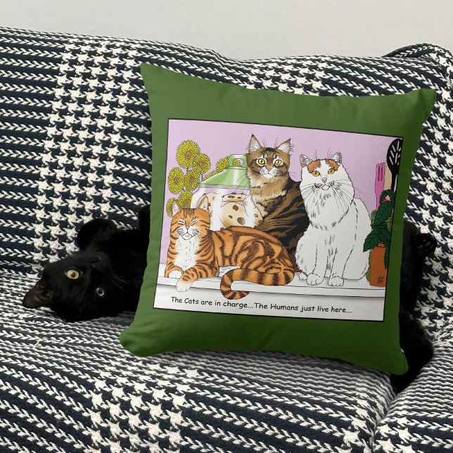 Coussin Les chats sont en charge (Créateur téléchargé)