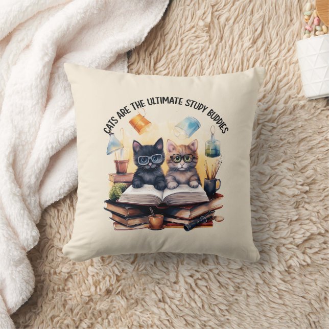 Coussin Les Chats Sont Les Derniers Étudiants (Couverture)