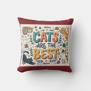 Coussin Les chats sont les meilleurs