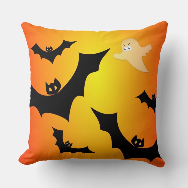 Coussin Les chauves-souris et le fantôme (Recto)