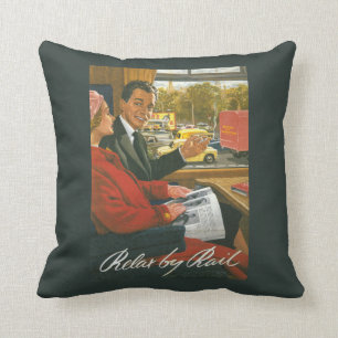 Coussin Les chemins de fer britanniques détendent par