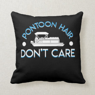 Coussin Les cheveux de ponton d'amant de bateau de ponton