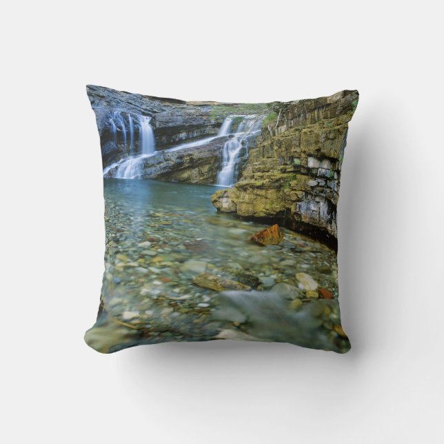 Coussin Les chutes Cameron dans le parc national des Lacs- (Recto)