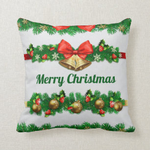 Coussin Les cloches de Noël et les Hollies Lancer l'orei