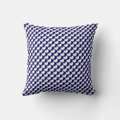 Coussin Les coeurs de point de polka personnalisent (Verso)