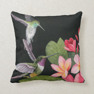 Coussin Les colibris de la Plumeria
