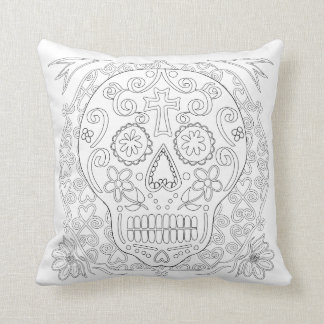 Coussin Les crânes de sucre des OrnaMENTALs #0028b