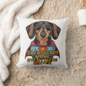 Coussin Les Dachshunds rendent tout meilleur (Couverture)